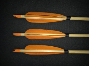 ZESTAW 12szt strzał  11/32", w spinach 80-84, świerk