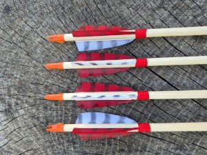 ZESTAW 12szt strzał  5/16", w jednym spinie 25, świerk
