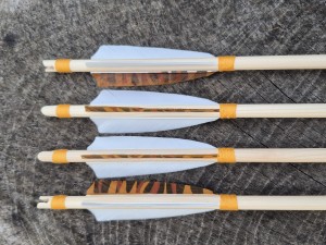 Zestaw 6szt strzał  11/32", ważone do 1g, w jednym spinie 53, świerk