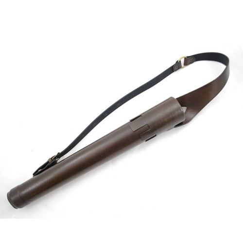 kołczan rurowy basztowy skórzany pas na plecy.JPG