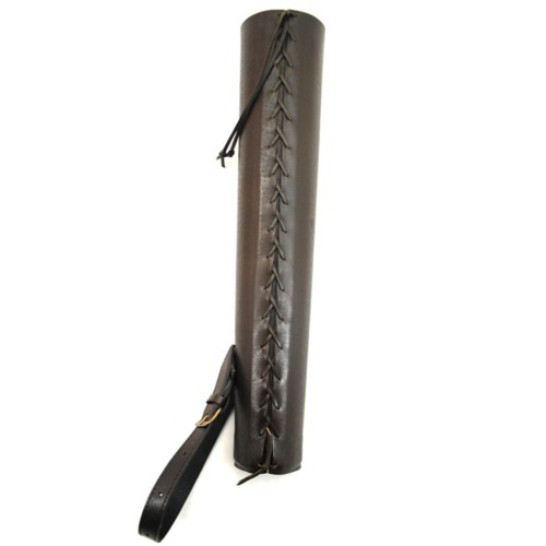 kołczan półokrągły sznurowany brązowy.JPG