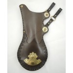 Kołczan do pasa typu wschodniego zdobiony mosiądzem